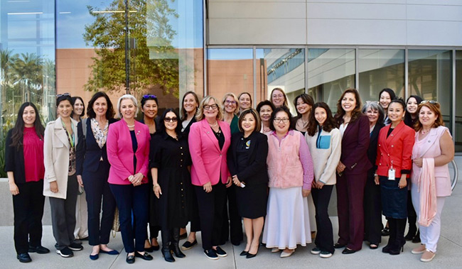 Group at Roundtable on Status of Women and Girls in Orange County