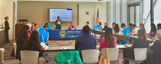 Group at Roundtable on Status of Women and Girls in Orange County