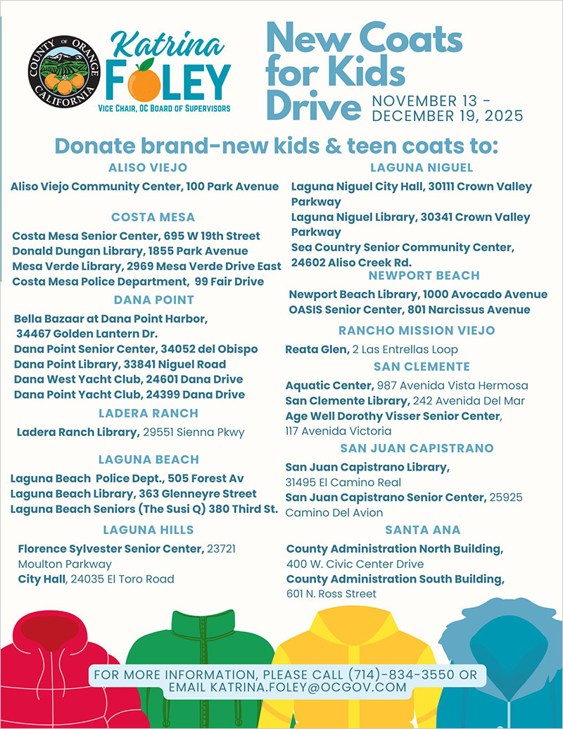17th Annual New Coats for Kids Drive!