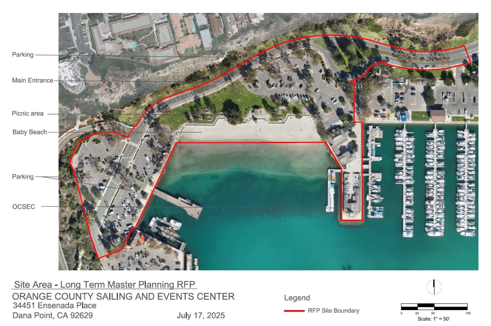 OC Sailing & Events Center map