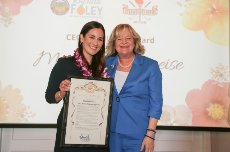 Awardee Madelynn Hirneise, CEO of Families Forward